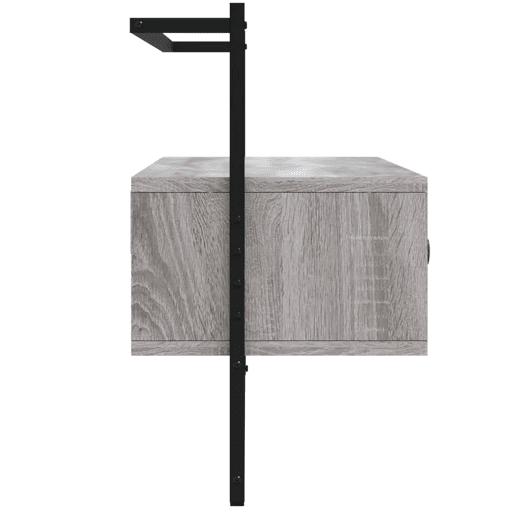 Móvel TV - Modulo de TV - Armário de TV de parede 100,5x30x51cm deriv. madeira cinzento sonoma