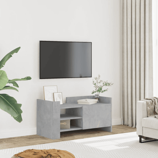 Móvel de TV - Modulo de TV - Armário de TV 80x35x40 cm derivados de madeira cinza-cimento