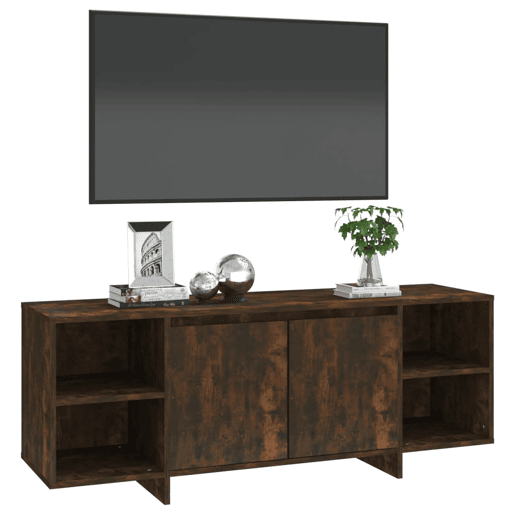 Móvel de TV - Modulo de TV - Armário de TV 130x35x50 cm aglomerado cor carvalho fumado