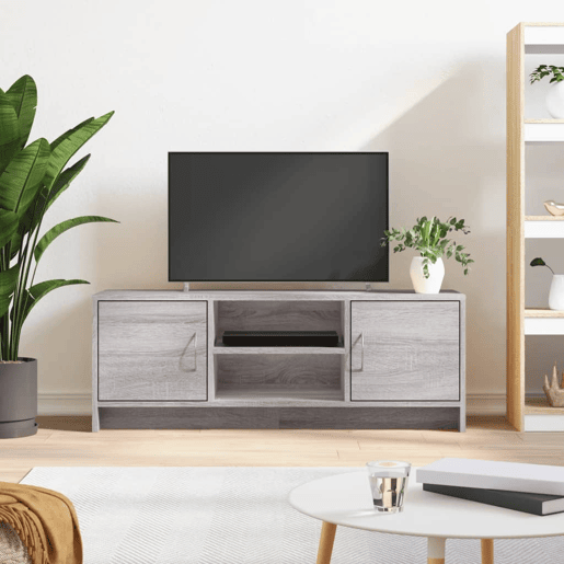 Móvel de TV - Modulo de TV - Armário de TV 102x30x37,5 cm derivados de madeira cinzento sonoma