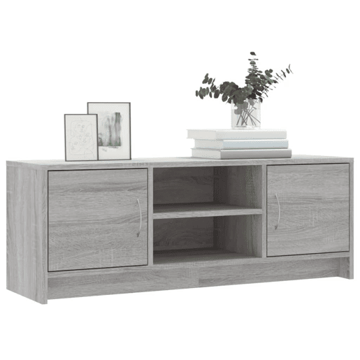 Móvel de TV - Modulo de TV - Armário de TV 102x30x37,5 cm derivados de madeira cinzento sonoma