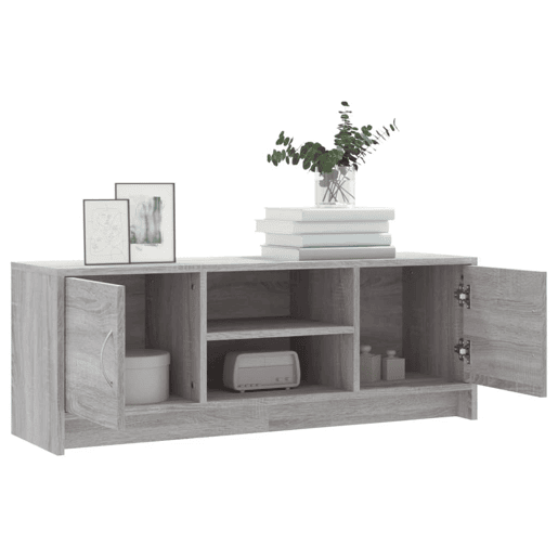 Móvel de TV - Modulo de TV - Armário de TV 102x30x37,5 cm derivados de madeira cinzento sonoma