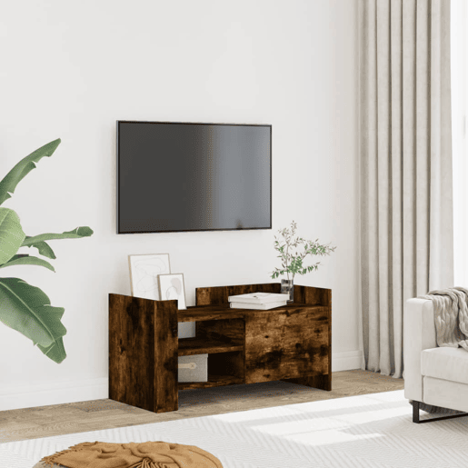 Móvel de TV - Modulo de TV - Armário de TV 80x35x40 cm derivados de madeira carvalho fumado