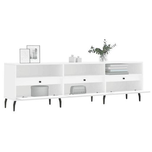 Móvel de TV - Modulo de TV - Armário de TV 150x30x44,5 cm derivados de madeira branco