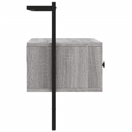 Móvel TV - Modulo de TV - Armário de TV de parede 60,5x30x51 cm deriv. madeira cinzento sonoma