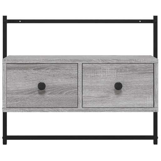 Móvel TV - Modulo de TV - Armário de TV de parede 60,5x30x51 cm deriv. madeira cinzento sonoma