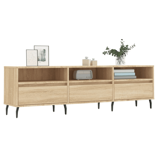 Móvel de TV - Modulo de TV - Armário de TV 150x30x44,5 cm derivados de madeira carvalho sonoma