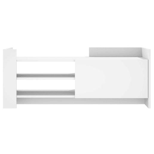 Móvel p TV, Armário de TV 100x35x40cm madeira processada branco