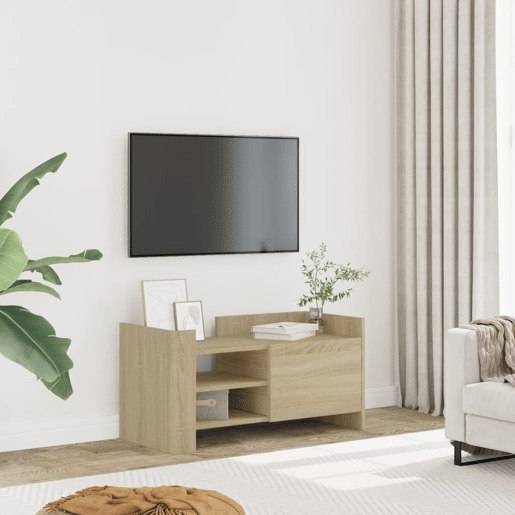 Móvel de TV - Modulo de TV - Armário de TV 80x35x40 cm derivados de madeira carvalho sonoma