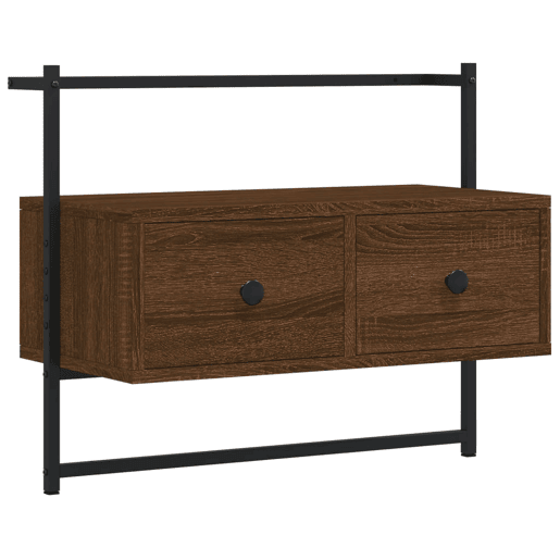 Móvel TV - Modulo de TV - Armário de TV parede 60,5x30x51 cm deriv. madeira carvalho castanho