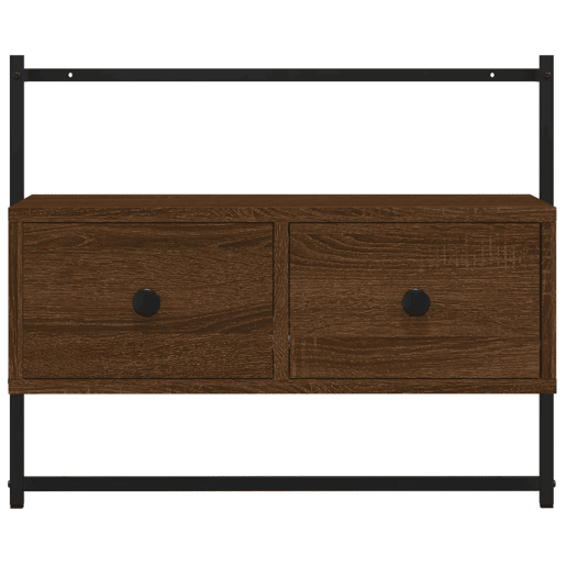 Móvel TV - Modulo de TV - Armário de TV parede 60,5x30x51 cm deriv. madeira carvalho castanho