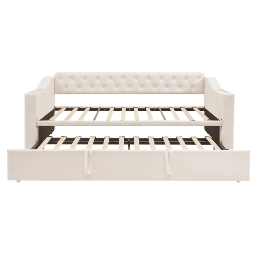 Cama com gavetão 90180x190 cm - com tomadas e compartimento para arrumação - tecido aveludado - Bege