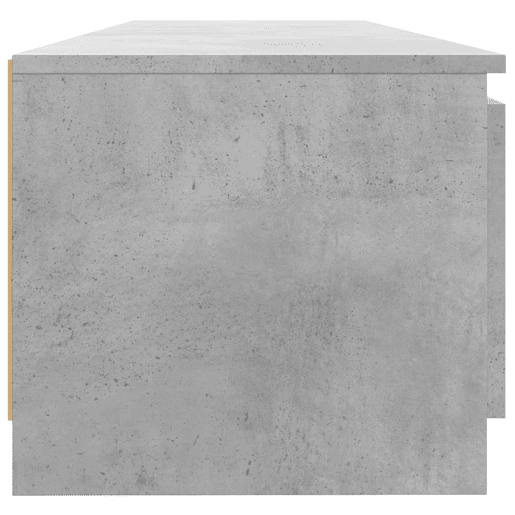 Móvel de TV - Modulo de TV - Armário de TV com luzes LED 140x40x35,5 cm cinzento cimento