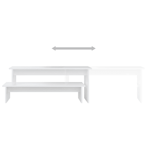 Móvel de TV - Modulo de TV - Armário de TV 180x30x43 cm derivados de madeira branco