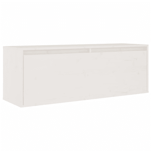 móveis de TV - Armários TV 2 pcs madeira de pinho maciça branco
