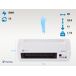 Calefactor split mural 2000 W con mando a distancia y temporizador Calefactor split mural 2000 W con mando a distancia y temporizador Blanco