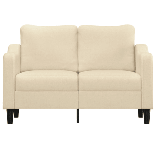 Sofá de 2 lugares - Sofá fixo tecido 120 cm cor creme