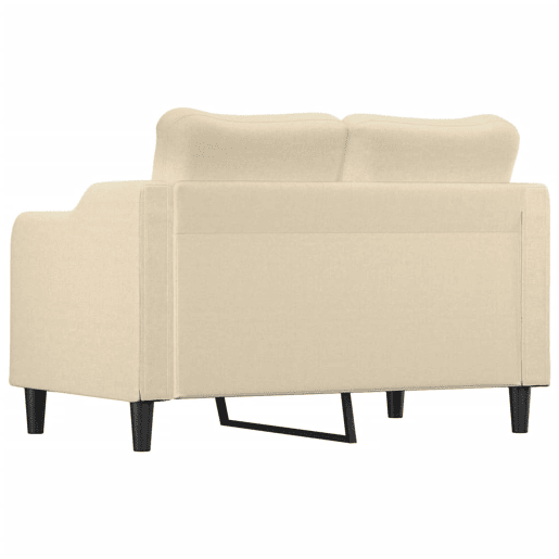 Sofá de 2 lugares - Sofá fixo tecido 120 cm cor creme