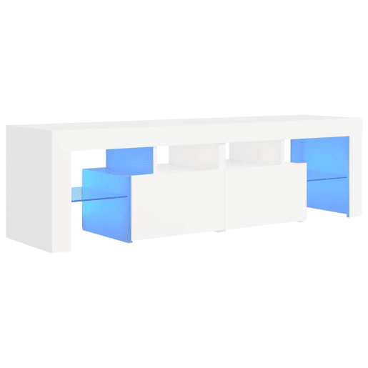 Móvel de TV - Modulo de TV - Armário de TV com luzes LED 140x36,5x40 cm branco