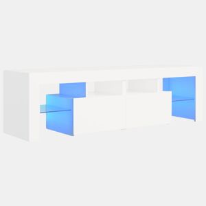 Móvel de TV - Modulo de TV - Armário de TV com luzes LED 140x36,5x40 cm branco