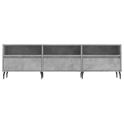 Móvel de TV - Modulo de TV - Armário de TV 150x30x44,5 cm derivados de madeira cinza cimento
