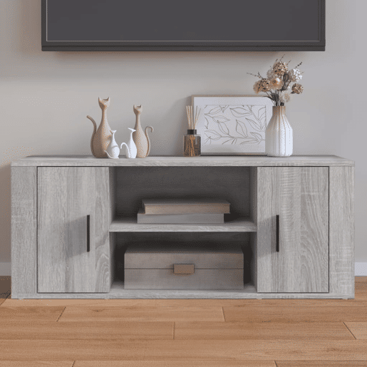 Móvel de TV - Modulo de TV - Armário de TV 100x35x40 cm derivados de madeira cinzento sonoma