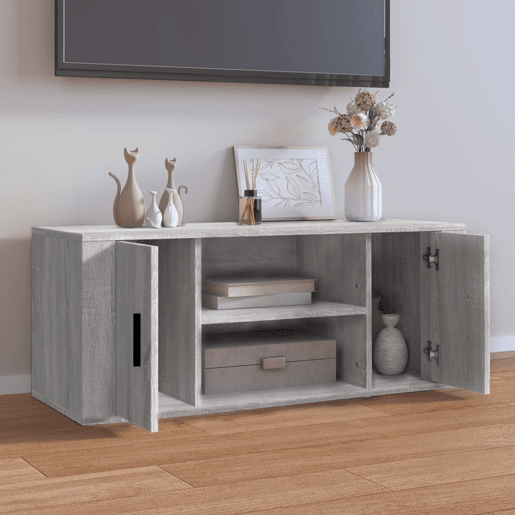 Móvel de TV - Modulo de TV - Armário de TV 100x35x40 cm derivados de madeira cinzento sonoma