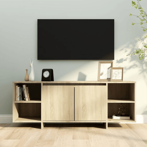 Móvel de TV - Modulo de TV - Armário de TV 130x35x50 cm aglomerado cor carvalho sonoma