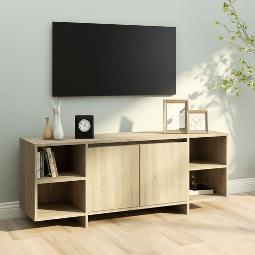 Móvel de TV - Modulo de TV - Armário de TV 130x35x50 cm aglomerado cor carvalho sonoma