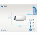 Calefactor Cerámico mural 2000W 3 modos de funcionamiento con mando Calefactor Cerámico mural 2000W 3 modos de funcionamiento con mando Blanco