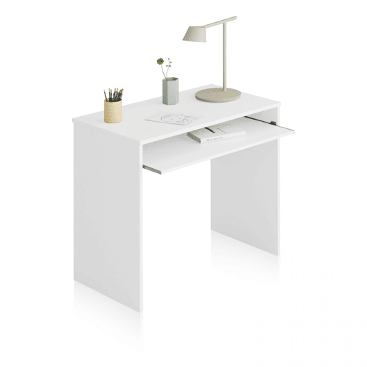 Secretária de computador Smile Artik White (Branco mate) 90 x 79 x 54 cm