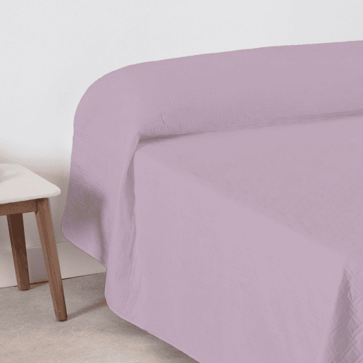 Colcha Primavera Verão Reversível Toscana Nude cama 150cm