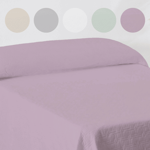 Colcha Primavera Verão Reversível Toscana Nude cama 135cm