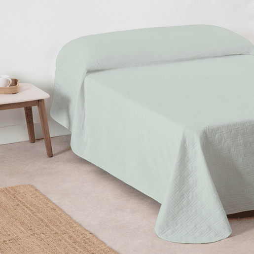 Colcha Primavera Verão Reversível Toscana Aqua cama 135cm