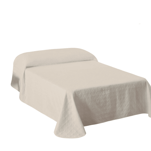 Colcha Primavera Verão Reversível Toscana Beige cama 135cm