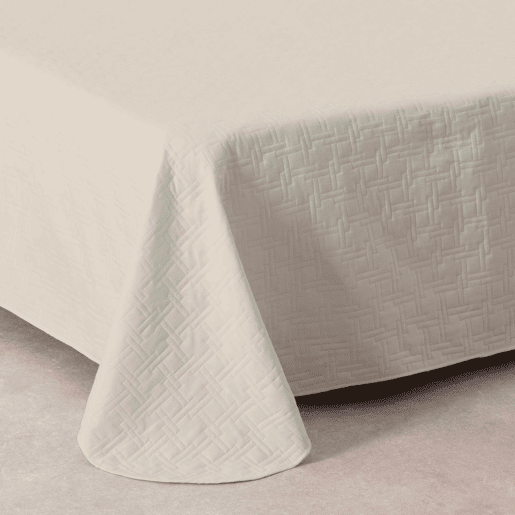 Colcha Primavera Verão Reversível Toscana Beige cama 135cm