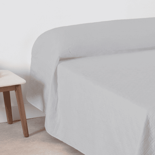 Colcha Primavera Verão Reversível Toscana Gris cama 105cm