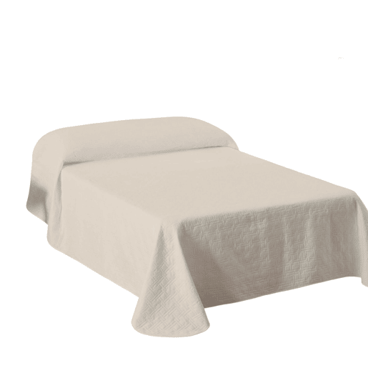 Colcha Primavera Verão Reversível Toscana Beige cama 150cm