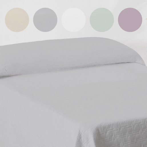 Colcha Primavera Verão Reversível Toscana Gris cama 90cm