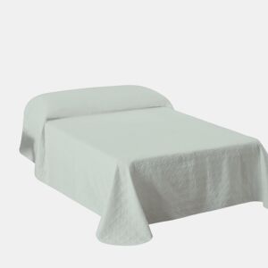 Colcha Primavera Verão Reversível Toscana Aqua cama 150cm