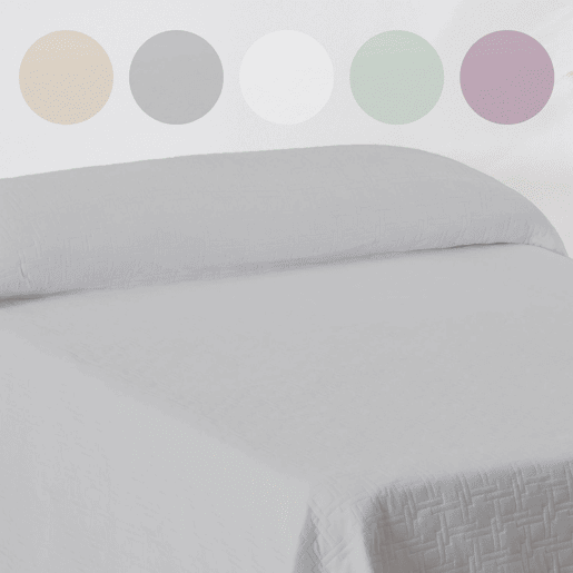 Colcha Primavera Verão Reversível Toscana Gris cama 135cm