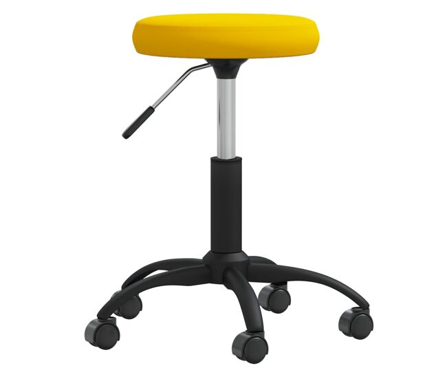 Vidaxl silla de comedor de terciopelo amarillo mostaza