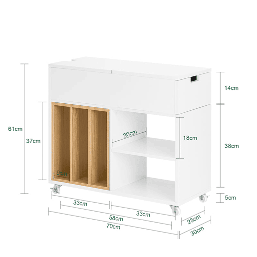 Mesa de centro FBT134-W SoBuy ES