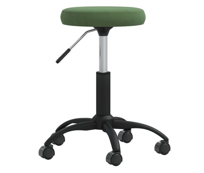 Vidaxl silla de comedor de terciopelo verde oscuro