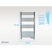 Toallero de aluminio 500 W con temporizador Toallero de aluminio 500 W con temporizador Gris