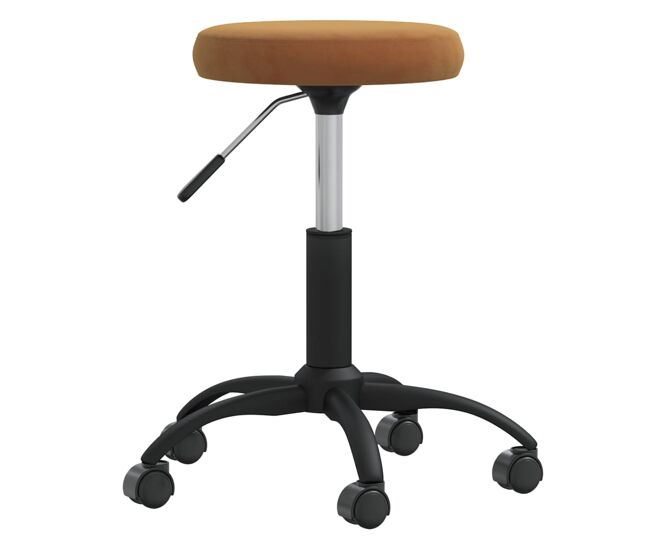 Vidaxl silla de comedor de terciopelo marrón