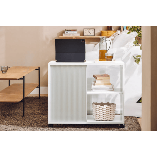 Mesa de apoio com 2 portas FBT141-W SoBuy PT