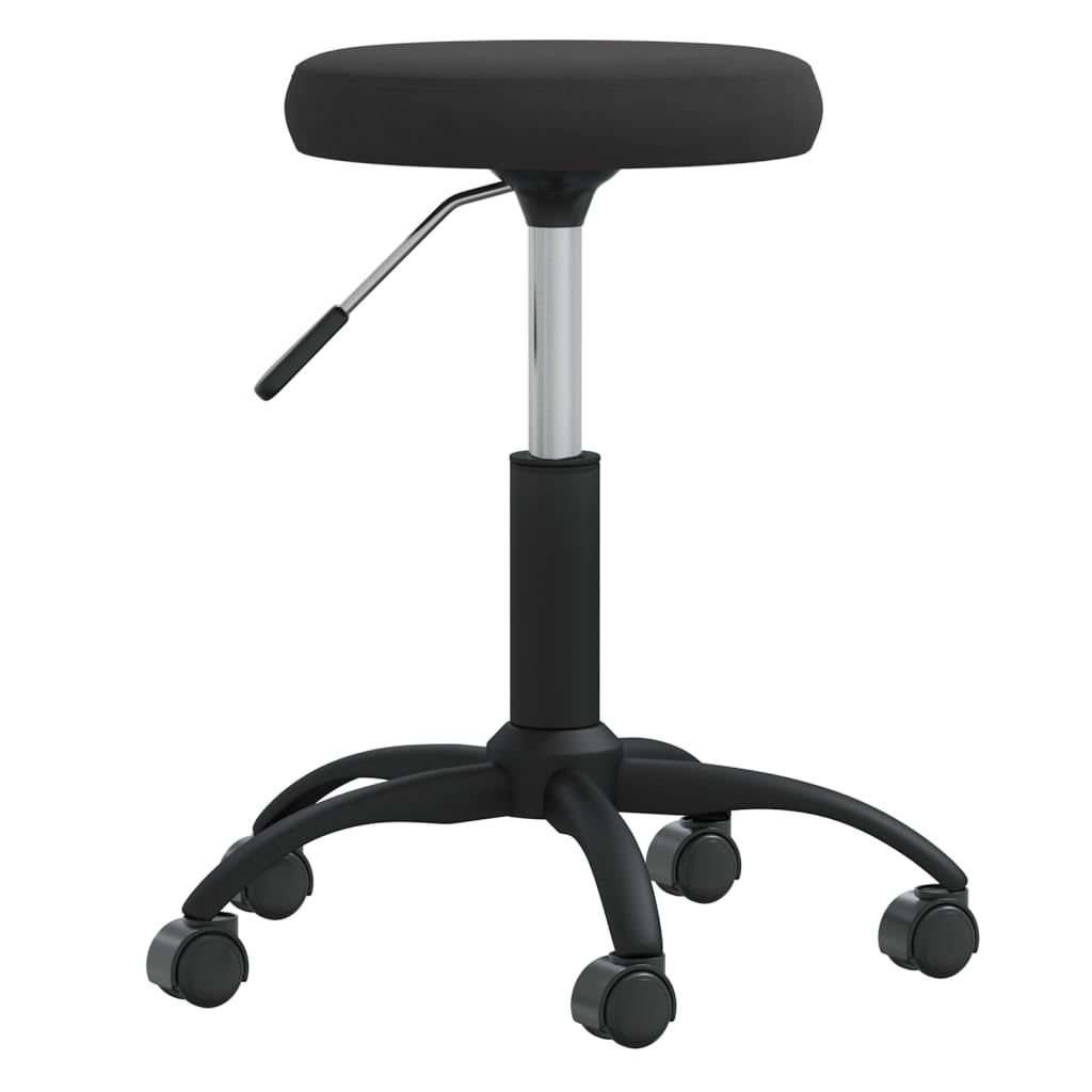 Vidaxl silla de comedor de terciopelo negro