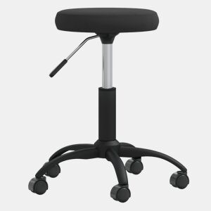 vidaXL Cadeira de jantar veludo preto