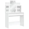 vidaXL Toucador com luzes LED 96x40x142 cm branco